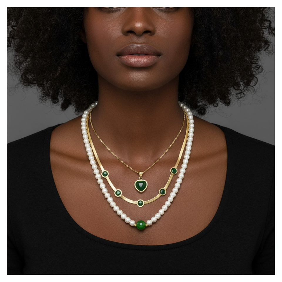 Necklaces , 18Gold plated steel
