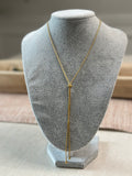 Necklace, 18K gold plated steel