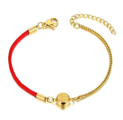 Bracelet, 18Gold plated steel