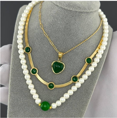 Necklaces , 18Gold plated steel
