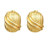 Earrings, 18Gold plated steel